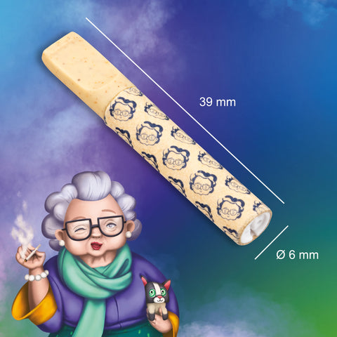 Grannys Aktivkohlefilter 6mm Deluxe 50 Stück mit Mundstück