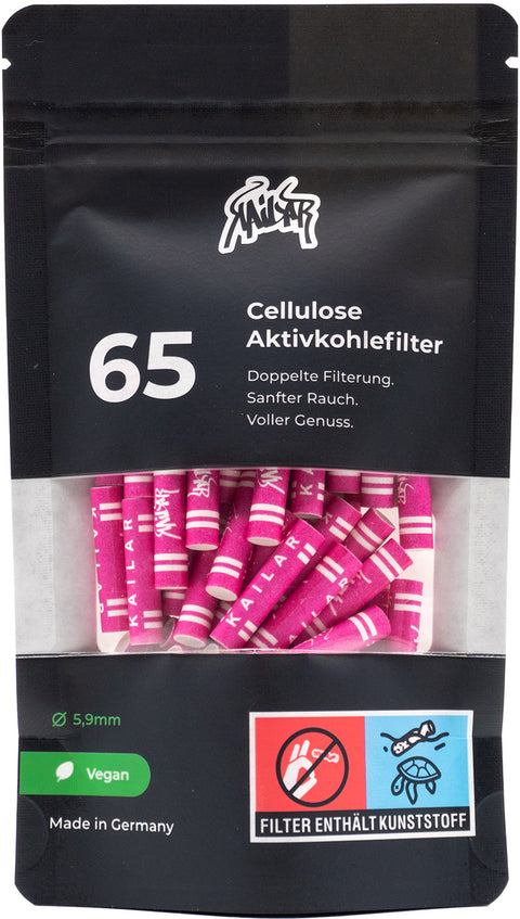 Kailar Aktivkohlefilter 5,9mm Slim Cellulose Pink alle Stückzahlen-65
