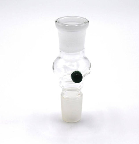 Glas Carbon Aktivkohlefilter Cyan 18,8mm mit Siebnut-Gerade