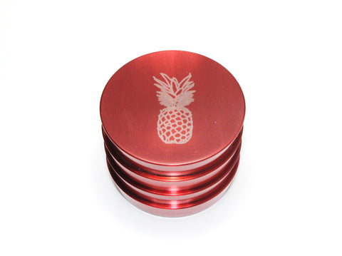 Smokerama Grinder Mühle Ananas 4-Teilig Rot 55mm