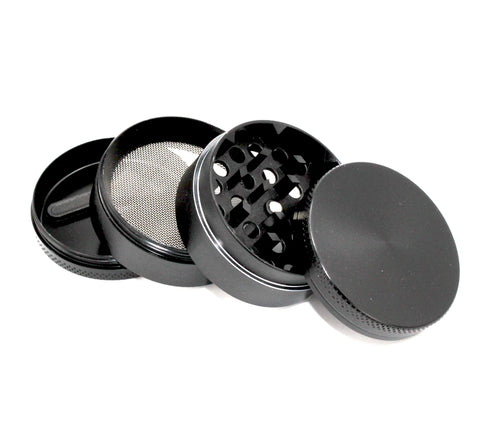 Atomic CNC Aluminium Grinder 4-teilig 50x37mm Schwarz