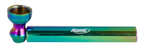 Atomic Schraubpfeife Rainbow aus Glas und Metall