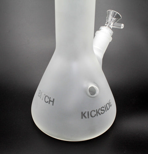 Glasbong Bad Motherfucker 50cm Hoch Sandblasted 9mm Wandstärke-Seite-Unten
