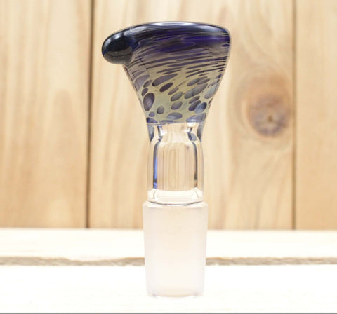 Smokerama Glaskopf Blue Snake 18,8 mm handgearbeitet