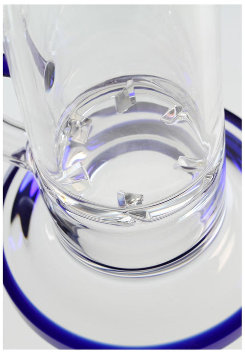 Black Leaf Glasbong mit Turbinen Perkolator 26 cm-Löcher
