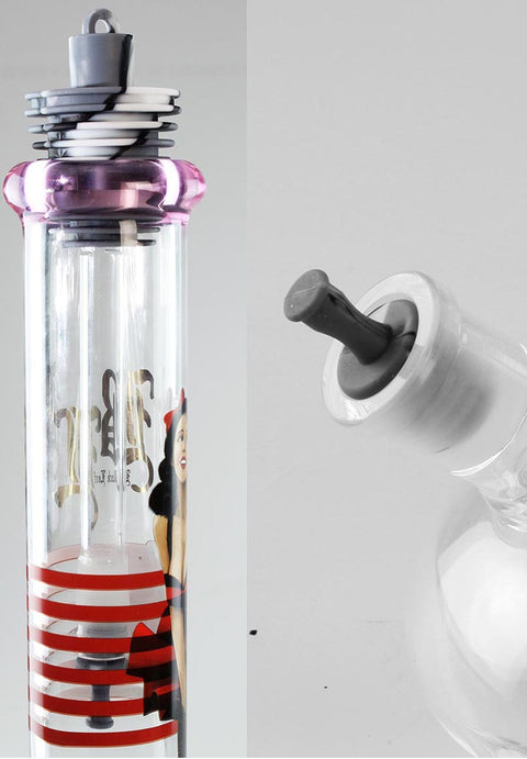 Black Leaf Bongasmus mit Baumperkolator 44 cm-Stopfen-im -Glas
