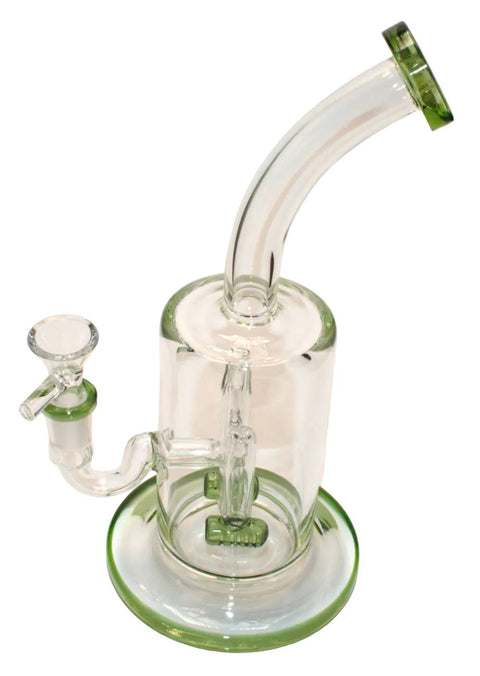 Glas Bong Bubbler mit Doppel-Hammer Perkolator-Oben