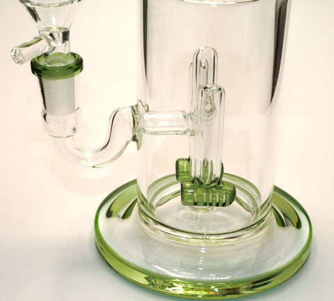 Glas Bong Bubbler mit Doppel-Hammer Perkolator-Boden
