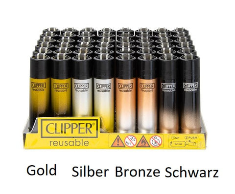 Clipper Feuerzeug Gradient Premium verschiedene Farben-Sorte