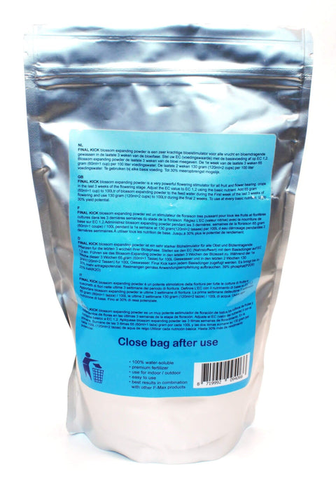 F-Max Final Kick Dünger 1 Kg Blossom Expanding Powder-Hinten