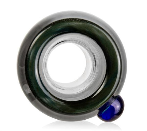 Glasköpfchen Design Schliff NS19 Rund großer Durchlass-Liegend