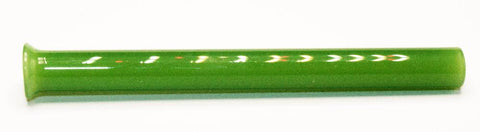 Glas Ziehröhrchen 8mm Jade Handmade-Seitlich