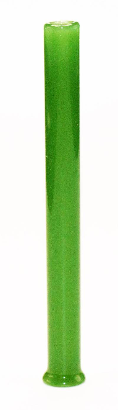 Glas Ziehröhrchen 8mm Jade Handmade-Gerade