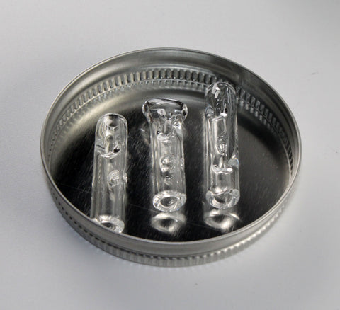 Glastips 3er Set Eindrehfilter 7mm Klar handgearbeitet von Smokerama-im-Deckel