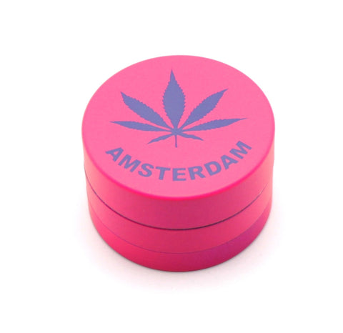 CNC Metall Grinder Pink Alu 3-Teilig 40mm-geschlossen