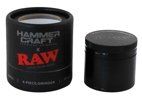 Hammercraft x RAW Grinder Black 49 mm Aluminium 4-teilig