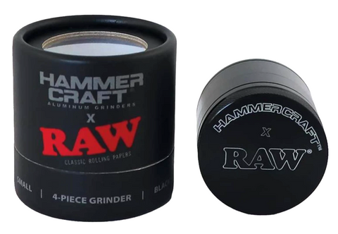 Hammercraft x RAW Grinder Black 49 mm Aluminium 4-teilig