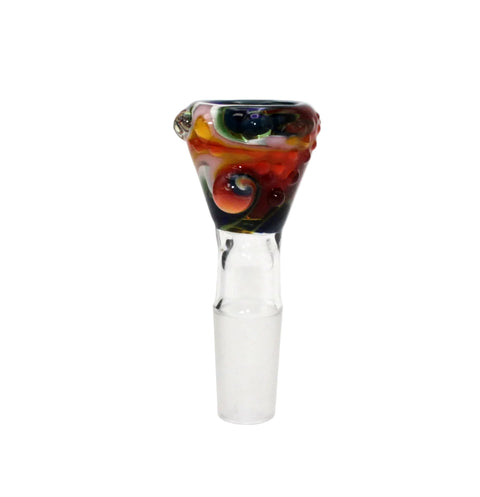 Monkey Glass Bling Fat Snake 18,8mm Glaskopf  mit Rollstopper Marble