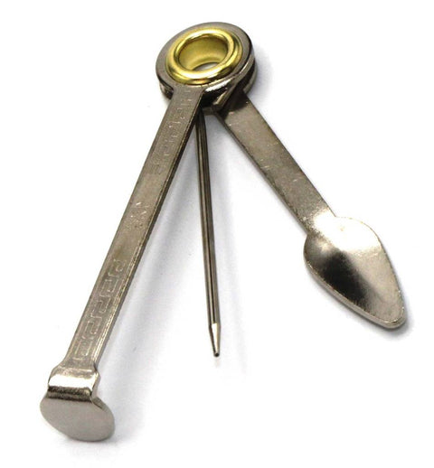 Pfeifenstopfer und Reiniger Metall 3 Teilig-Halboffen