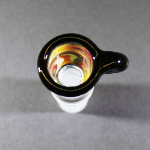 Monkey Glass Design Köpfchen Rainbowtali 18,8 mm Schliff handgearbeitet-Oben
