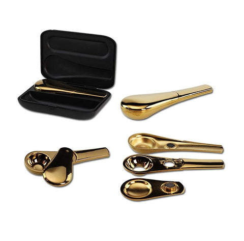 Jopi Magnet Pfeife Gold Glänzend