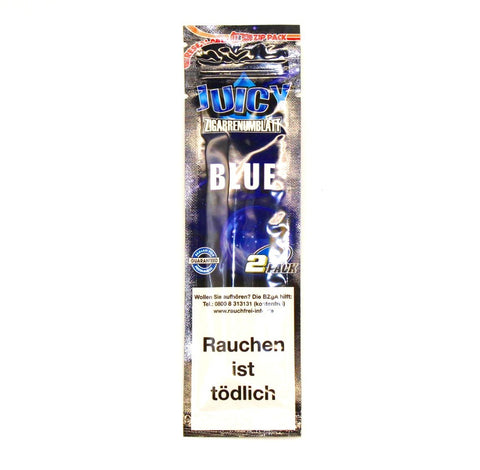 Juicy Jays Blunts Blue Zigarrenumblätter 2er Pack-Einzeln