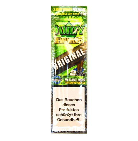 Juicy Hemp Wraps Original Blunts 2er Packung-Einzeln