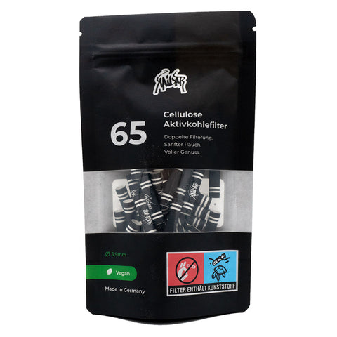 Kailar Aktivkohlefilter 5,9mm Cellulose Slim Schwarz verschiedene Mengen-65