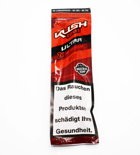 Kush Cones Wraps Ultra Red 2er Packung Organic-Geschlossen