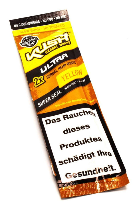 Kush Herbal Wraps 2er Pack verschiedene Sorten-Gelb
