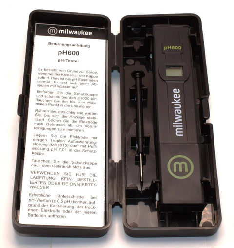 MIlwaukee pH Tester pH600 einfaches Messgerät-Offen-Gerade