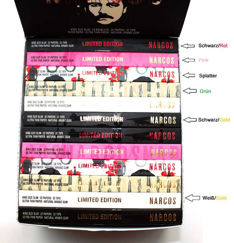 Narcos Blättchen King Size + Tips Limited Editon-Ausführungen
