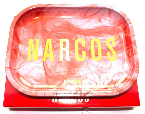 Narcos Smoker Geschenk-Set Rosa Edition-Rolling-Tray