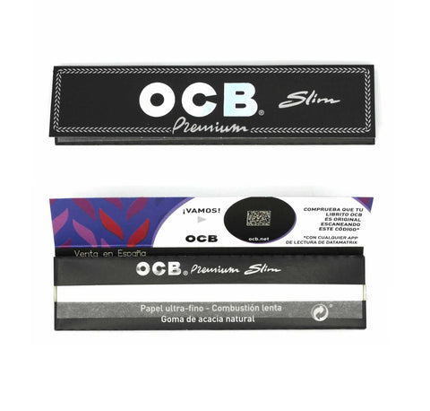 OCB Blättchen Premium King Size Slim Schwarz-Beide