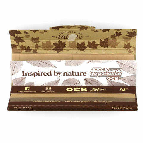 OCB Papers Virgin King Size Slim + Filtertips ungebleicht-Offen