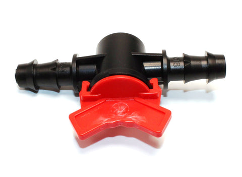 PE Absperrhahn für 16 mm Bewässerungssysteme-Seite