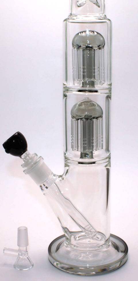Glasbong Zylinder Medusa Double Perkolator Boost-Perc-Ansicht