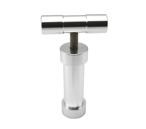 Softball Pollenpresse Groß 11 cm Alu mit T-Griff-Stehend