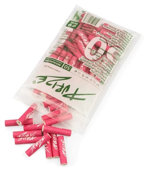 PURIZE Aktivkohlefilter 9mm Regular Size 50er Pack alle Farben-Pink