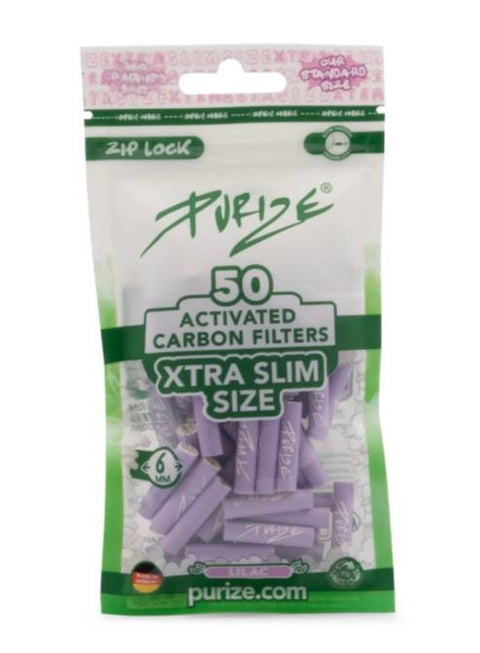 Purize Aktivkohlefilter 50 Xtra-Slim 6mm alle Farben-Lila
