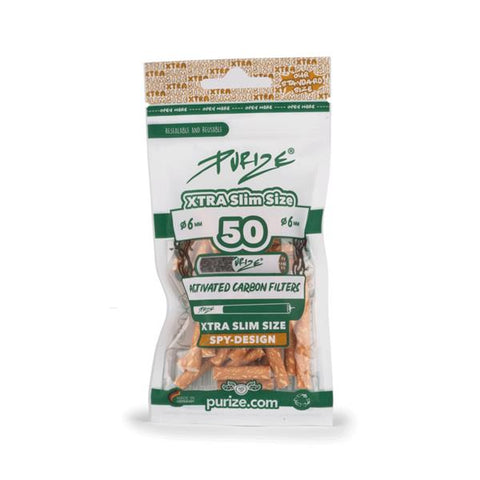 Purize Aktivkohlefilter 50 Xtra-Slim 6mm alle Farben-Spy