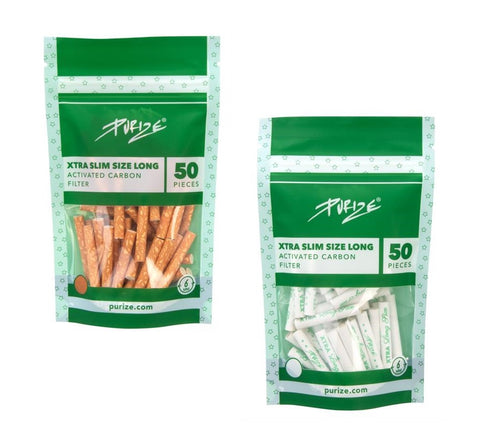 Purize Aktivkohlefilter 6mm XTRA Long Size 50er Pack