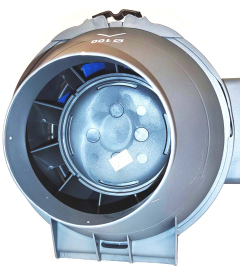 RAM Mixed-Flow Inline 100mm Rohrlüfter 199m³/h mit 2-Geschwindigkeiten