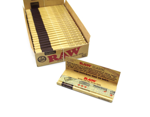 RAW Blättchen Classic 1 1/4 Size Natural Zigarettenpapier-einzeln-offen
