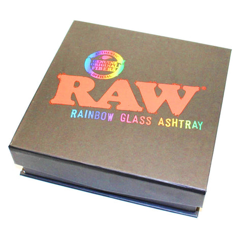 RAW Aschenbecher Kristallglas Rainbow-Silver 11,5cm