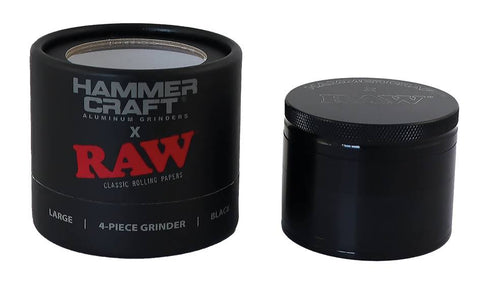 Hammercraft x RAW Grinder Black 60mm Aluminium 4-teilig
