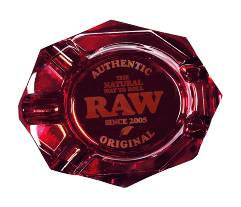 RAW Glas Aschenbecher Ruby Red