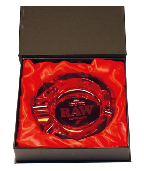 RAW Glas Aschenbecher Ruby Red