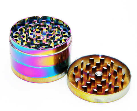 Smokerama CNC Aluminium Grinder Rainbow 63x43mm-Offen