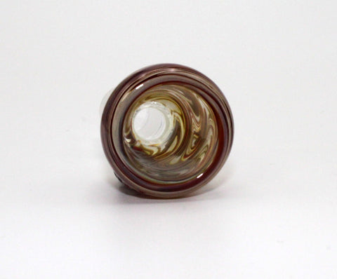 Monkey Glass Kräuterkopf Red Dune Dragon 18,8mm Schliff Handmade-Liegend